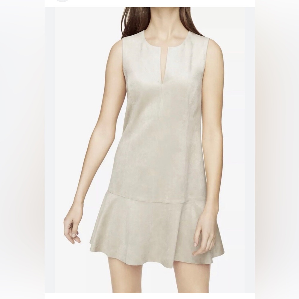 BCBG suede shift dress